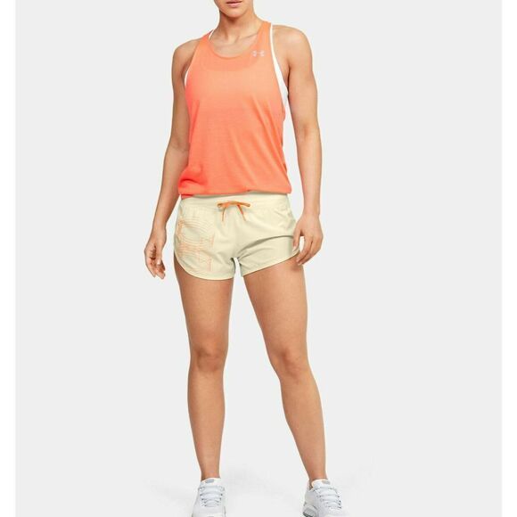 Under Armour 1351186-014 Women's Size Small Yellow UA Speedpocket Graphic Shorts - Picture 1 of 6